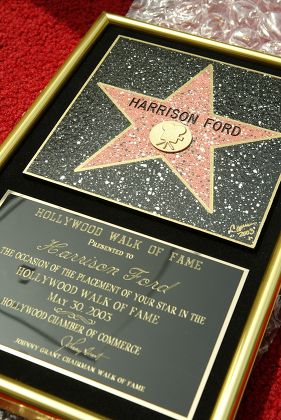 Harrison Ford Star Plaque Editorial Stock Photo - Stock Image 