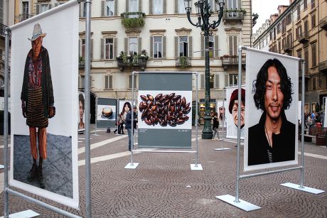 Oliviero Toscani Exhibition in Piazza Carignano, Turin, Italy - 09 Oct 2014