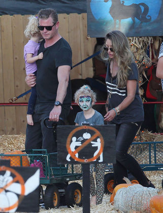 Rebecca Gayheart and Eric Dane at Mr. Bones Pumpkin Patch, Los Angeles, America - 13 Oct 2014