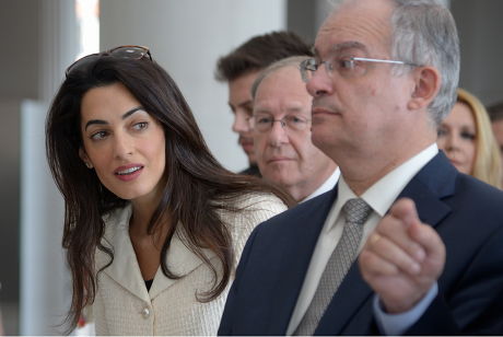 Amal Clooney in Athens, Greece - 15 Oct 2014