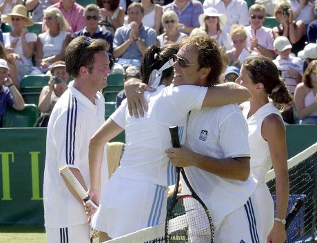 CELEBRITY TENNIS AT THE BOODLE AND DUNTHORNE CHAMPIONS CHALLENGE, BUCKINGHAMSHIRE, BRITAIN - 20 JUN 2003