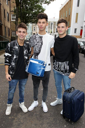 X Factor contestants out and about, London, Britain - 20 Oct 2014