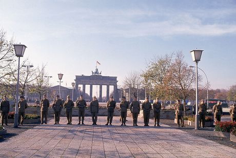 Rank East German Soldiers Stand Near Editorial Stock Photo - Stock