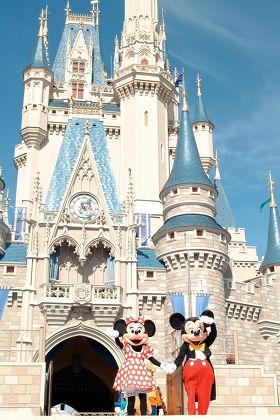 Mickey Minnie Mouse Outside Cinderellas Castle Editorial Stock Photo 