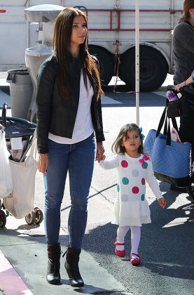 Roselyn Sanchez and daughter Sebella Rose Winter at the Farmers Market in Studio City, California, America - 02 Nov 2014