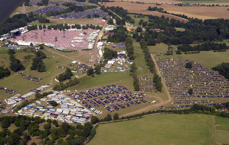 Aerial View Concert Knebworth Editorial 