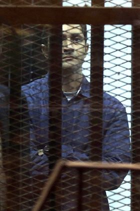 Sons of former Egyptian President Hosni Mubarak on trial for insider trading, Cairo, Egypt - 13 Nov 2014