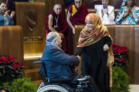 14th World Summit of Nobel Peace Laureates closing ceremony, Rome, Italy  - 14 Dec 2014