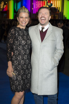 Jane Fallon Ricky Gervais Editorial Stock Photo - Stock Image