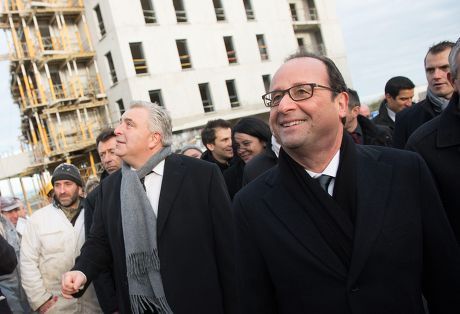 Francois Hollande during a trip focused on low-income neighborhoods, Boulogne sur Mer, France - 16 Dec 2014
