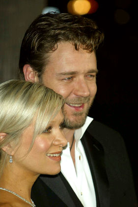 Russell Crowe Wife Danielle Spencer Editorial Stock Photo - Stock Image