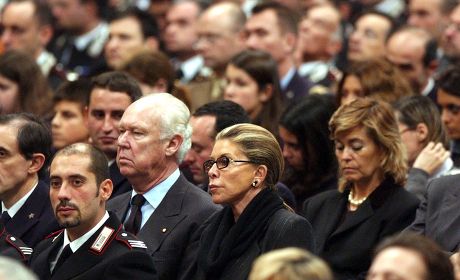 SERVICE FOR SOLDIERS KILLED IN NASSIRYA, ROME, ITALY - 18 NOV 2003