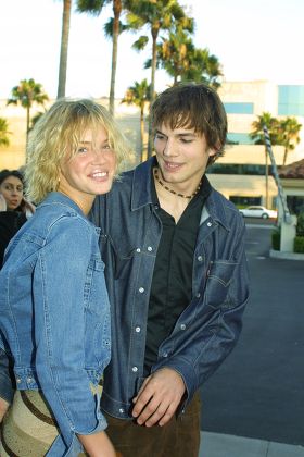 Ashley Scott Ashton Kutcher Editorial Stock Photo - Stock Image