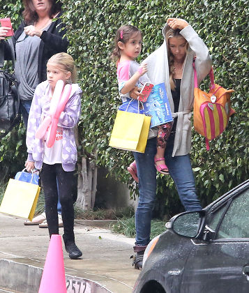 Denise Richards with daughters Lola Rose Sheen and Eloise Joni Richards