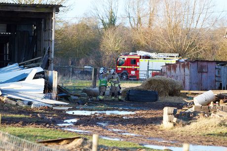 Fires in Oxfordshire, Britain - 15 Jan 2015