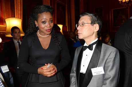 #UnitedAgstEbola Soiree at The State Rooms, House of Commons, London, Britain - 22 Jan 2015