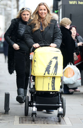 Claire Sweeney out and about with baby son Jaxon Reilly Sweeney, London, Britain - 27 Jan 2015