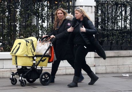 Claire Sweeney out and about with baby son Jaxon Reilly Sweeney, London, Britain - 27 Jan 2015