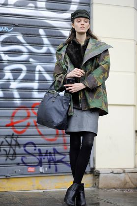Street Style, Spring Summer 2015, Paris Fashion Week, France - 28 Jan 2015