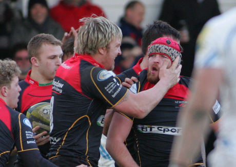 Newport Gwent Dragons v Exeter Chiefs - LV=Cup, Britain - 1 Feb 2015