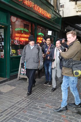 Tim Arnold and Boris Johnson in Soho, London, Britain - 02 Feb 2015