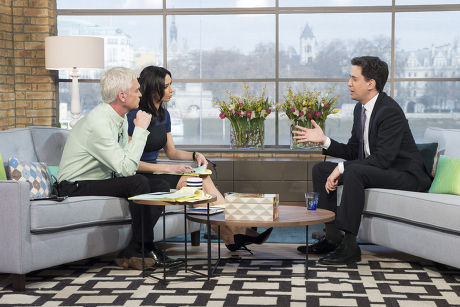 Phillip Schofield Christine Bleakley Ed Miliband Editorial Stock Photo ...