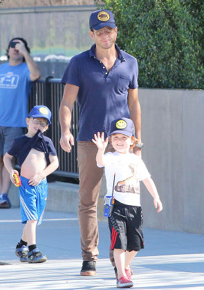 Will Arnett and family out and about in Los Angeles, America - 15 Feb 2015