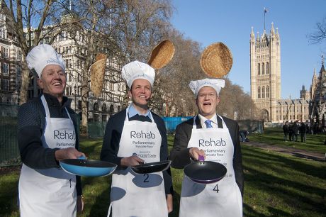 Parliamentary Pancake Race 2015, London, Britain - 17 Feb 2015