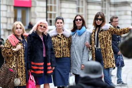Street Style at Autumn Winter 2015, London Fashion Week, Britain - 20 Feb 2015