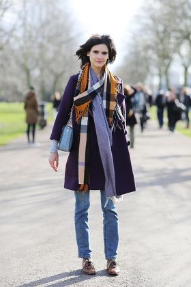 Street Style at Autumn Winter 2015, London Fashion Week, Britain - 23 Feb 2015