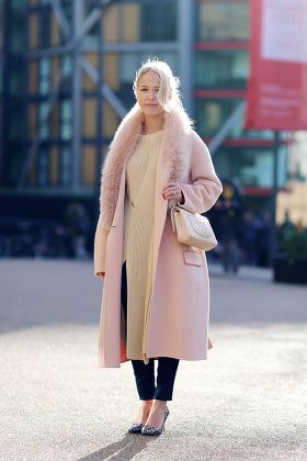 Street Style at Autumn Winter 2015, London Fashion Week, Britain - 23 Feb 2015