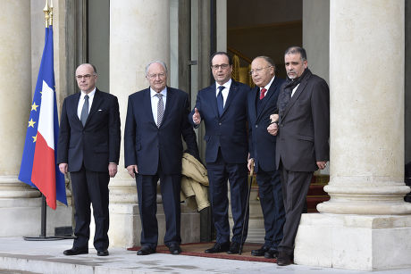 Jewish leaders at the Elysee Palace, Paris, France - 24 Feb 2015