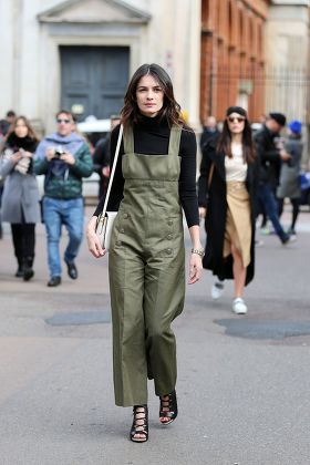 Street Style at Autumn Winter 2015, Milan Fashion Week, Britain - 26 Feb 2015