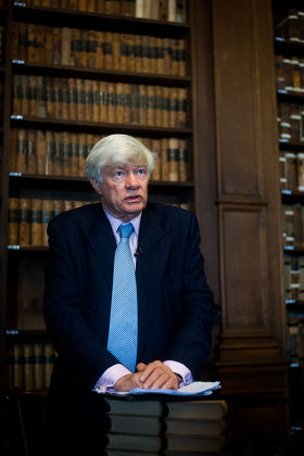 Human rights barrister Geoffrey Robertson QC speaks at the Oxford Union, Oxon, Britain - 25 Feb 2015
