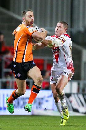 St Helens v Castleford Tigers, First Utility Super League, Rugby League, Langtree Park, Britain - 27 Feb 2015