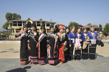 Jingpo Jingpho Jingpo Kachin People Phaung Editorial Stock Photo