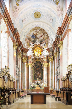 Interior Abbey Church Frescoes By Paul Editorial Stock Photo - Stock