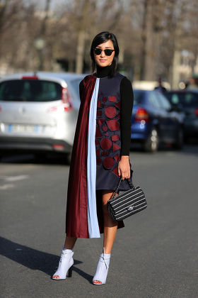 Street Style at Autumn Winter 2015, Paris Fashion Week, France - 08 Mar 2015