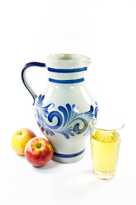 Cider Hessian Specialty Cider Jug Apples Editorial Stock Photo - Stock