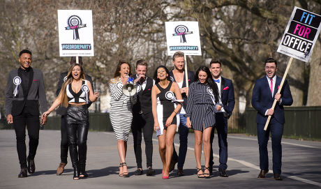Cast of Geordie Shore Launch Spoof Political Party to Celebrate Series 10, London, Britain - 11 Mar 2015