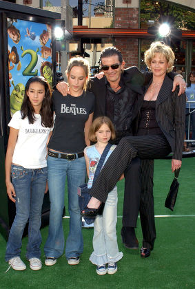 Antonio Banderas Melanie Griffith Family Dakota Editorial Stock Photo ...