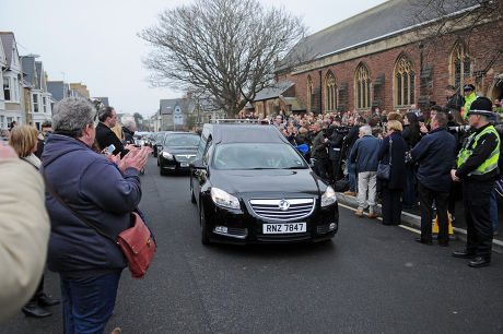 Funeral of Steve Strange, All Saints Church in Porthcawl, Wales, Britain - 12 Mar 2015