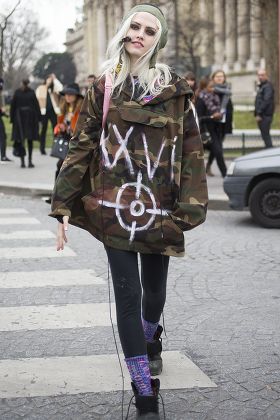 Street Style at Autumn Winter 2015, Paris Fashion Week, France - 10 Mar 2015