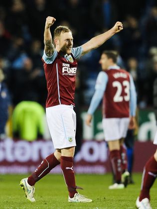 Burnley Players Celebrate After Final Whistle Editorial Stock Photo