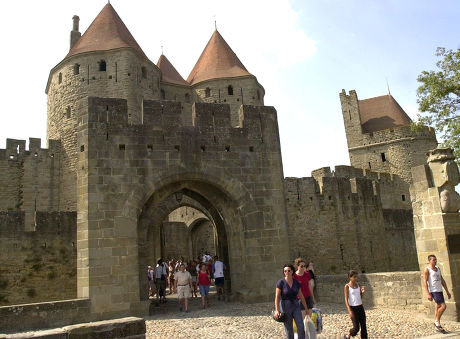 Walled City Carcassone Editorial Stock Photo - Stock Image | Shutterstock