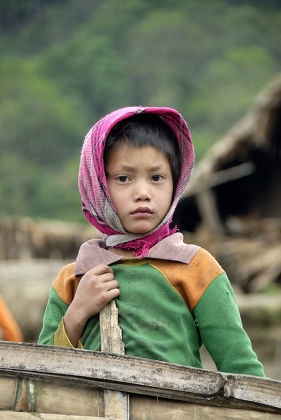 Poverty Portrait Girl Akha Pixor Ethnic Editorial Stock Photo - Stock ...