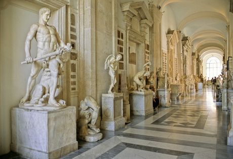 Ancient Statues Busts Gallery Capitoline Museums Editorial Stock Photo ...