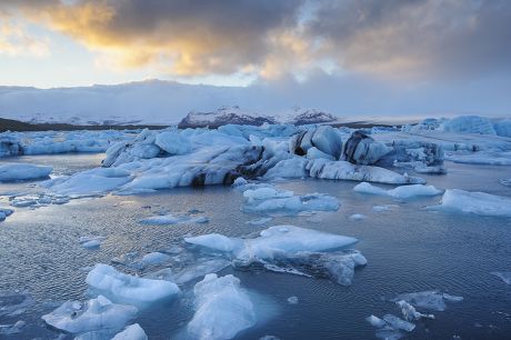 View Glacial Icebergs Lake Jokulsarlon Lagoon Editorial Stock Photo ...