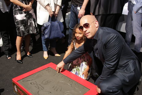 Vin Diesel hand and footprint ceremony, Los Angeles, America - 01 Apr 2015