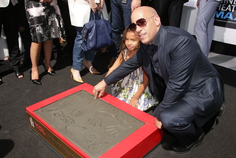 Vin Diesel hand and footprint ceremony, Los Angeles, America - 01 Apr 2015